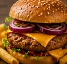 Burger amestec porc și vită