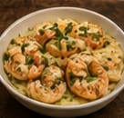 Creveți picanți în sos de vin și unt